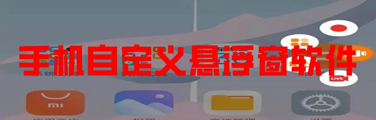 手机自定义悬浮窗软件