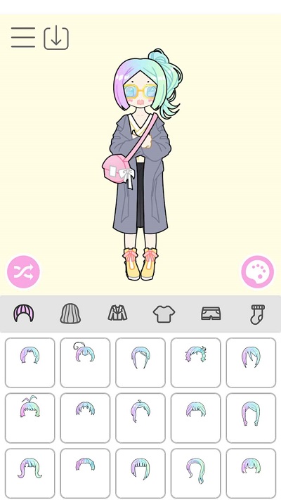 粉彩萌拼女孩(3)