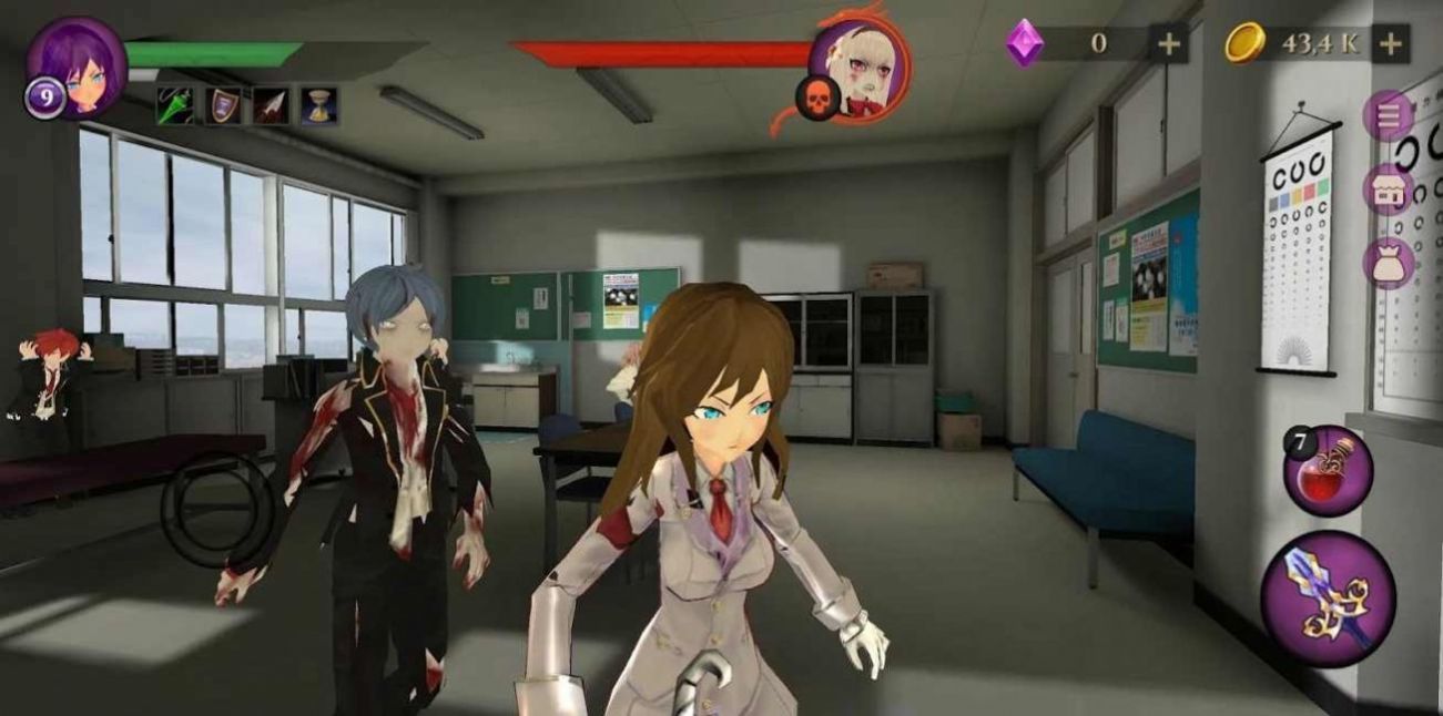女子高中僵尸模拟器中文版(Anime High School Zombie)