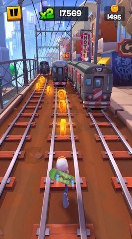 地铁跑酷新作3d版(2)
