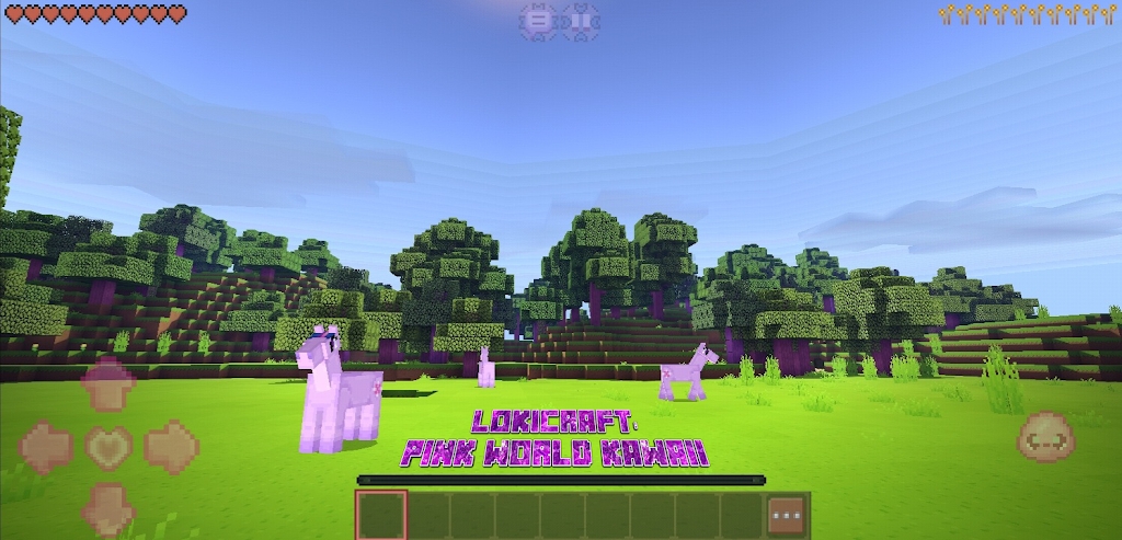 LokiCraft粉红世界卡哇伊(1)