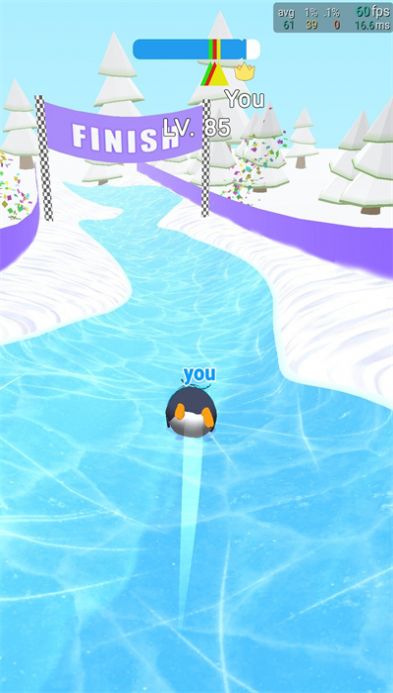 企鹅雪地赛(3)