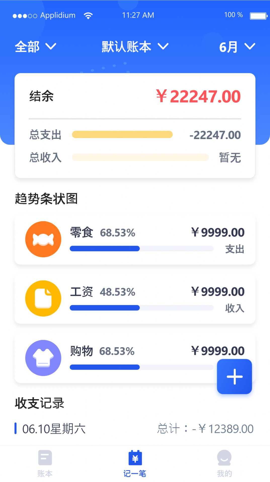 汤姆记账(3)