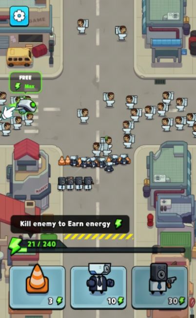 Toilet Fight Police vs Zombie(2)