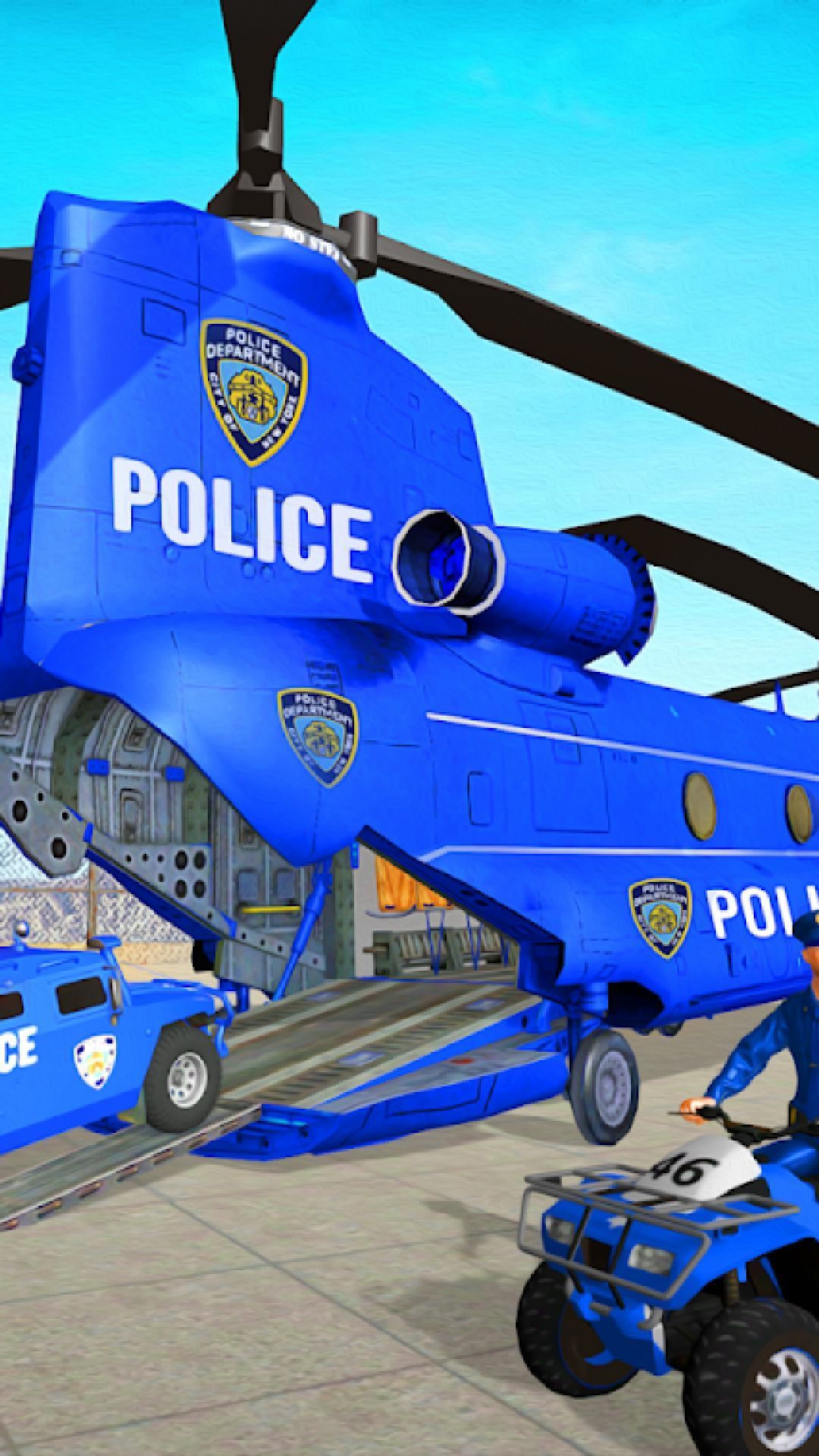 警察运输卡车3D(2)