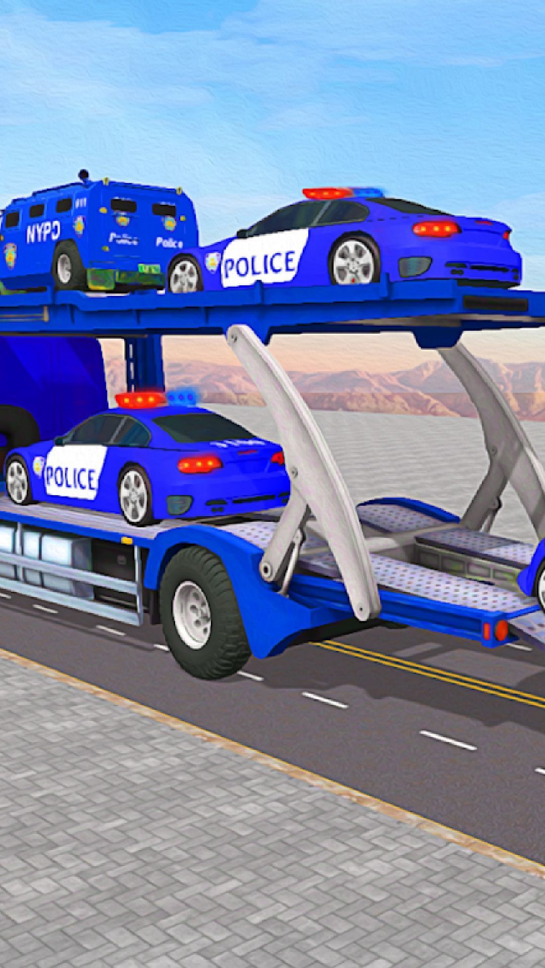 警察运输卡车3D(1)