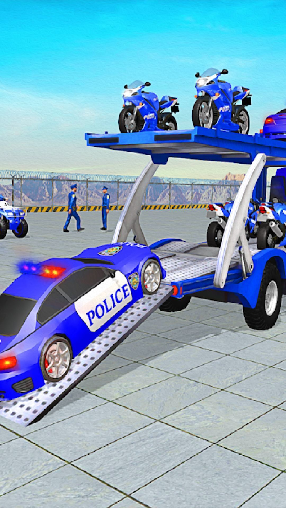 警察运输卡车3D(3)
