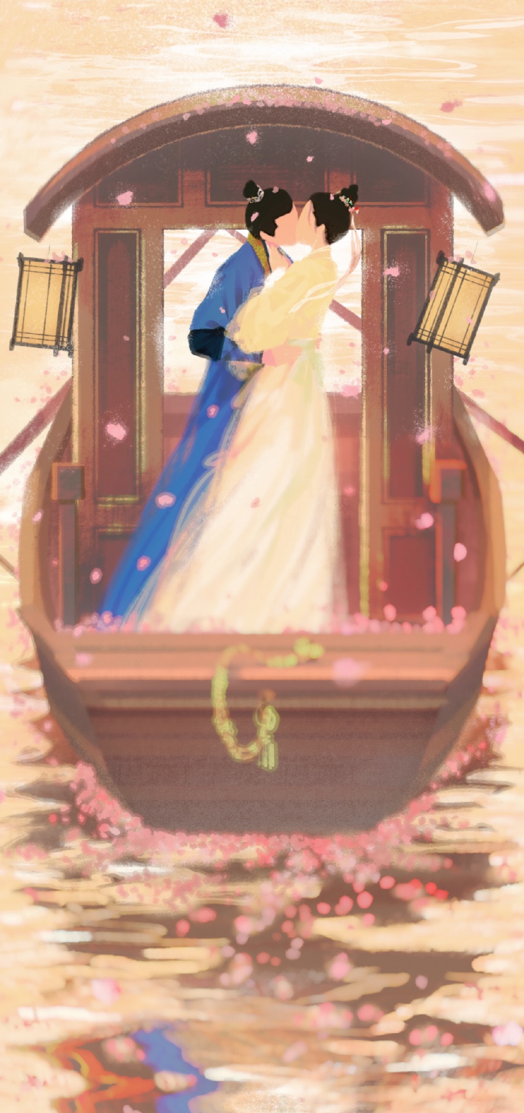 七夕招桃花壁纸图片高清版
