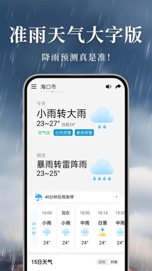 准雨天气大字版(2)